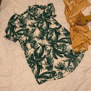 H&M palm leaf dress